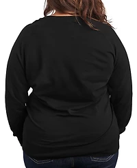 Hybrid Apparel Disney Mickey and Friends Christmas Women's French Terry Long Sleeve Shirt