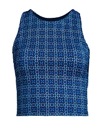 Lands' End Women's High Neck Racerback Midkini Top