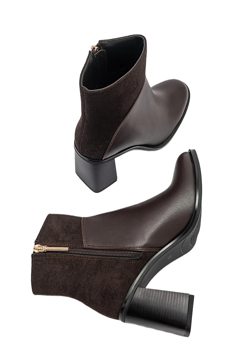 Prologue Shoes Ropa Block Heel Zip Boot (Women)