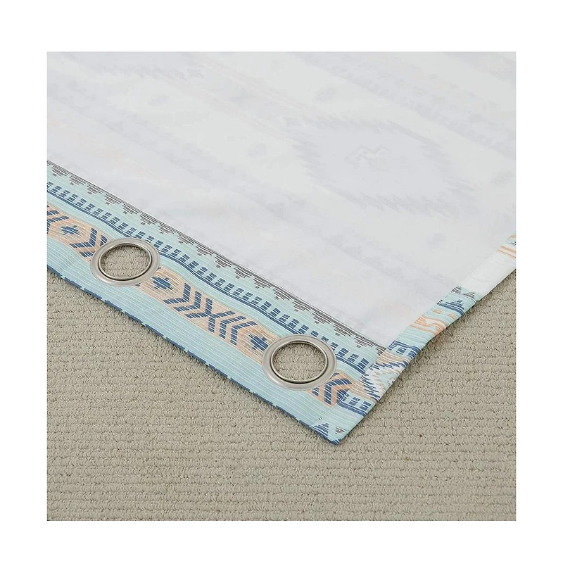 Barefoot Bungalow Phoenix Window Valance 84in x 16in + 1in Turquoise by Barefoot Bungalow