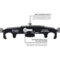 Wooden Camera 19mm/15mm Studio Universal Lens Support