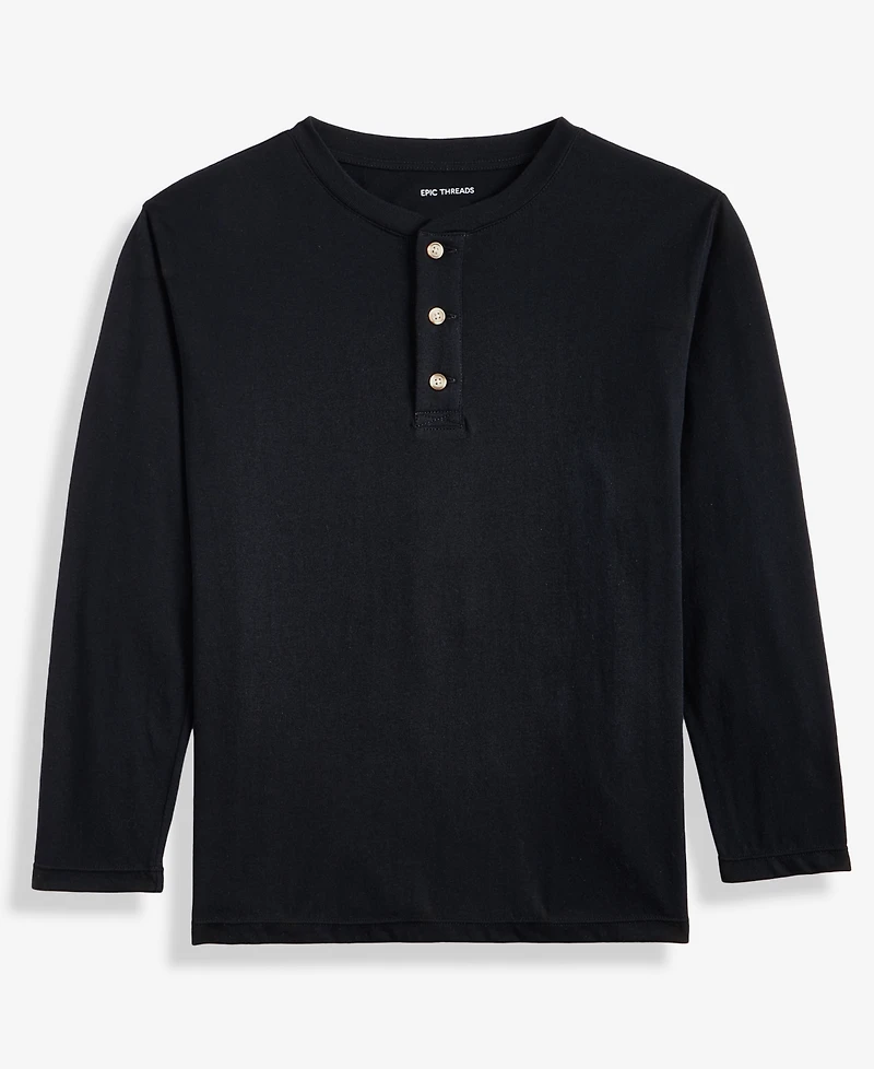Epic Threads Boys 5-20 Henley Long Sleeve Shirt, Macy's Exclusive