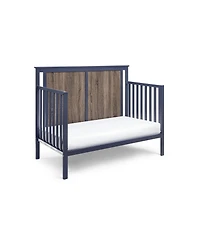 Forest'nSky 4-in-1 Convertible Crib in Midnight Blue and Vintage Walnut
