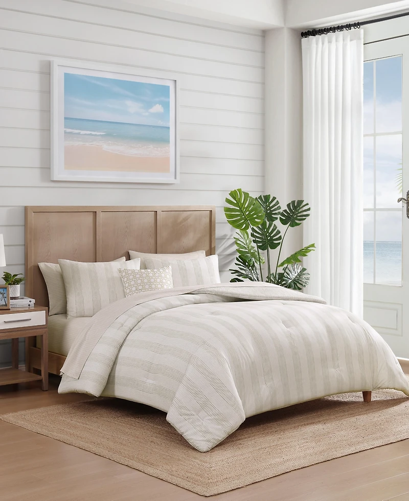 Tommy Bahama Weekend Stripe 8-Pc. Comforter Set, King