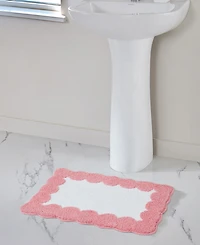 Vcny Home Dotted Edge Tufted Bath Rug, 18" x 27"