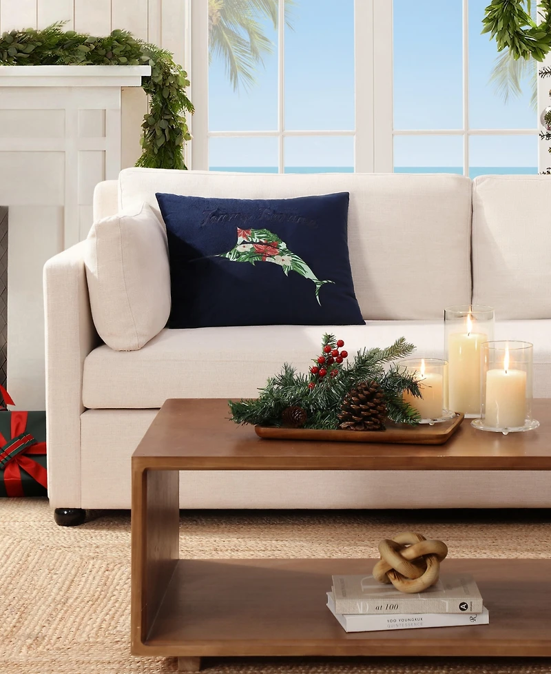 Tommy Bahama Holiday Marlin Decorative Pillow, 15" X 20"