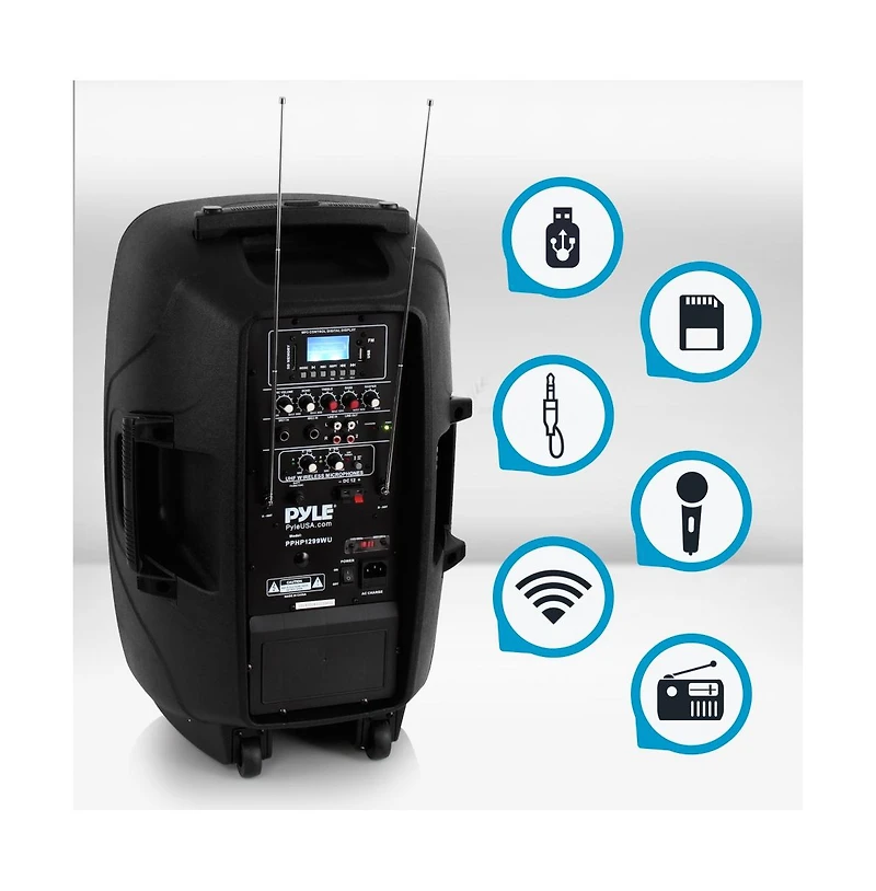 Pyle 12'' Wireless Bluetooth Pa Speaker System (PPHP1299WU.5)