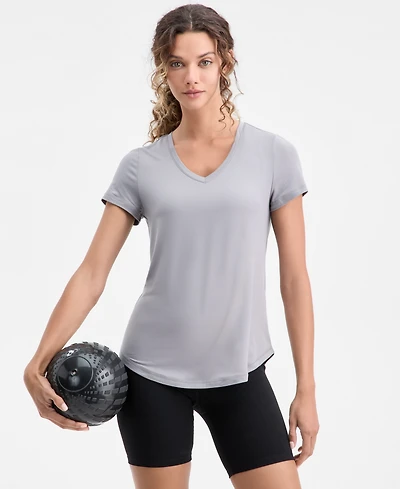 Id Ideology Women's V-Neck Performance T-Shirt, Created for Macy's