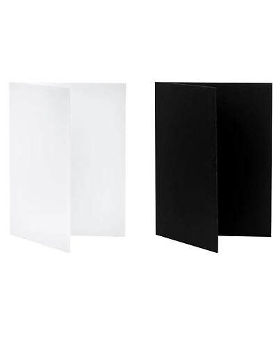 V-flat World Tabletop V-Flat Small (18"x12"), 2-Pack, 1-White 1-Black