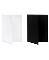 V-flat World Tabletop V-Flat Small (18"x12"), 2-Pack, 1-White 1-Black