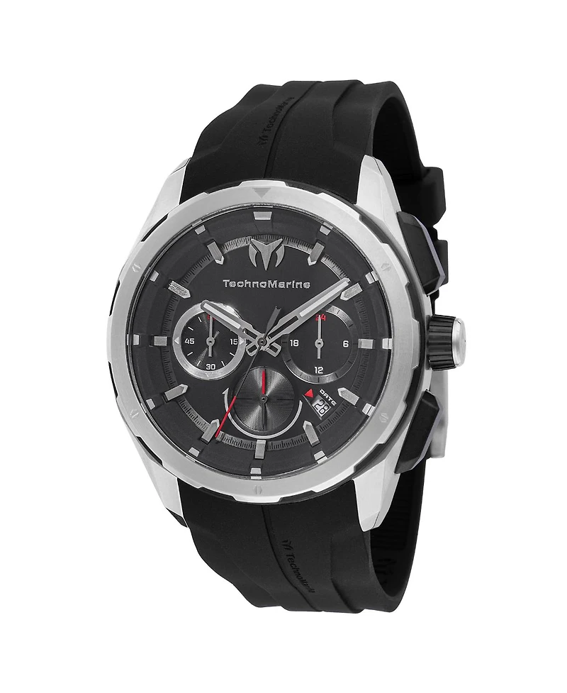 Technomarine Men's Tm-318098 Ocean Quartz Chronograph Black Dial Watch
