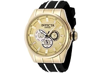 Invicta Men's 49056 Speedway Quartz Chronograph Gold, White Dial Watch