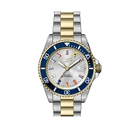 Invicta Men's 49887 Pro Diver Quartz 3 Hand Silver Dial Watch