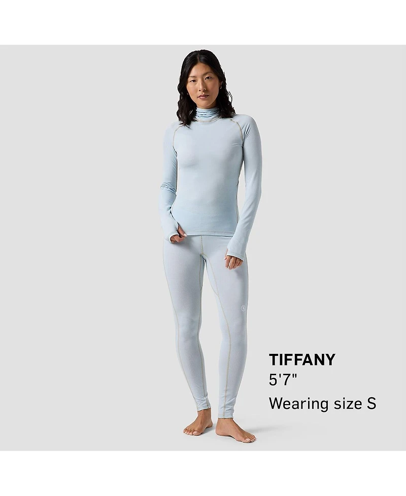 Backcountry Women's Backcountry Pines Microgrid Ultra-Lt Baselayer Balaclava Top Lightweight Long Underwear Tops