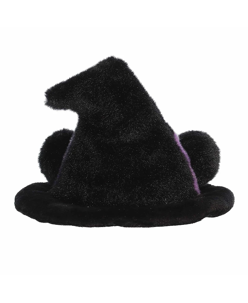 Aurora Mini Rowena Witch Hat Palm Pals Spooky Plush Toy Black 4"