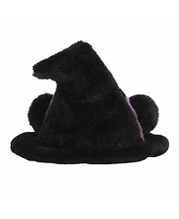 Aurora Mini Rowena Witch Hat Palm Pals Spooky Plush Toy Black 4"