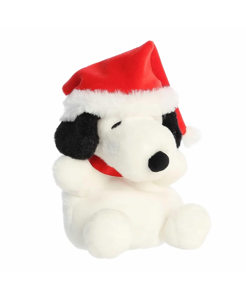 Aurora Mini Santa Snoopy Palm Pals Peanuts Festive Plush Toy White 5"