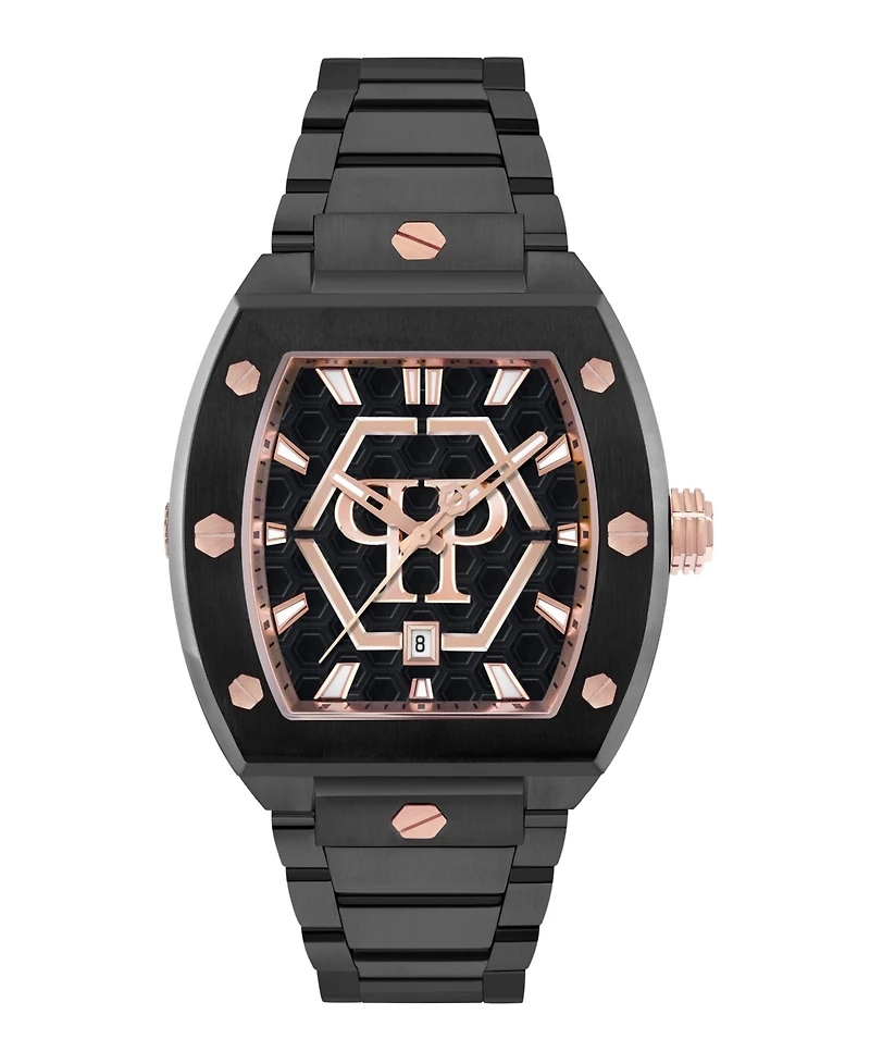 Philipp Plein Men's Black Stainless Steel Watch
