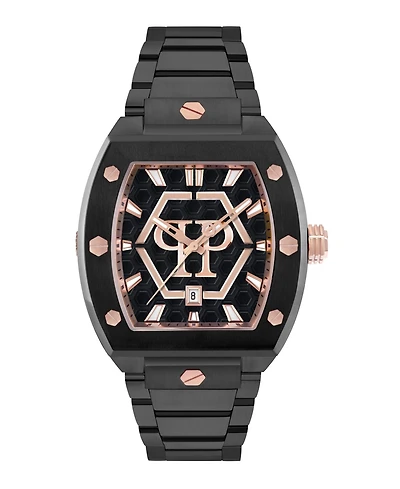 Philipp Plein Men's Black Stainless Steel Watch