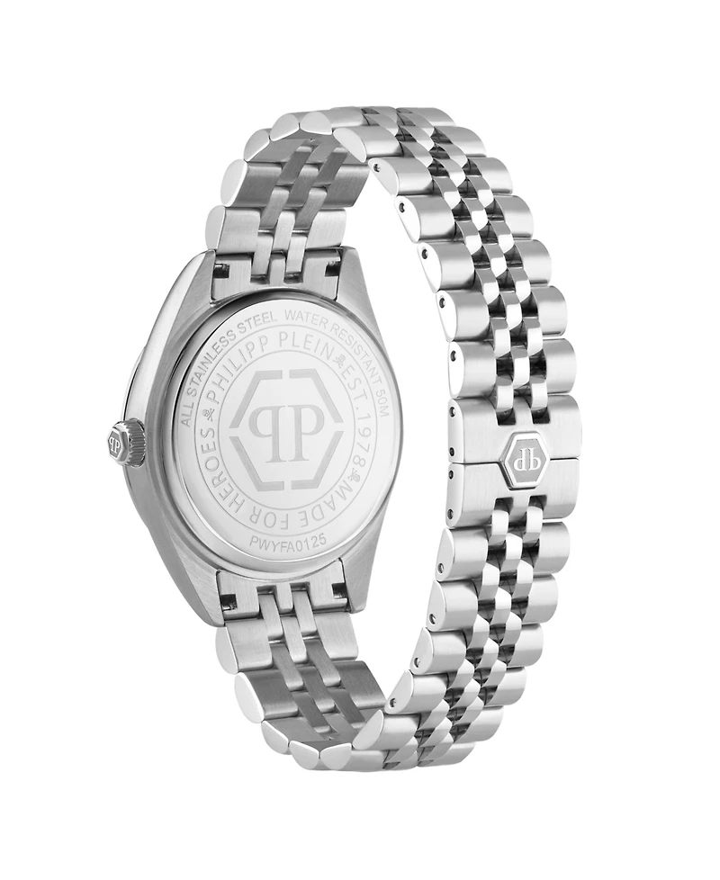 Philipp Plein Women's Silver Stainless Steel Watch, 34mm