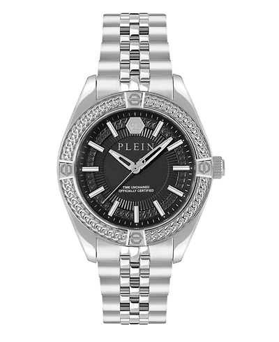 Philipp Plein Men's Silver Stainless Steel Watch, 43mm