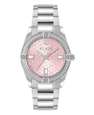 Philipp Plein Women's Silver Stainless Steel Watch, 36mm