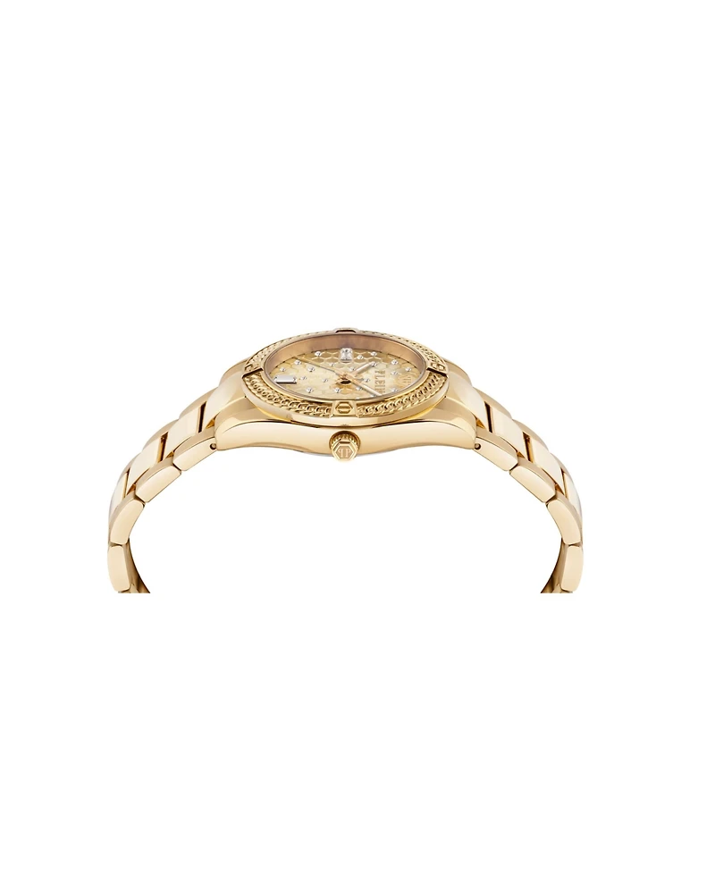 Philipp Plein Women's Gold Tone Stainless Steel Watch, 36mm