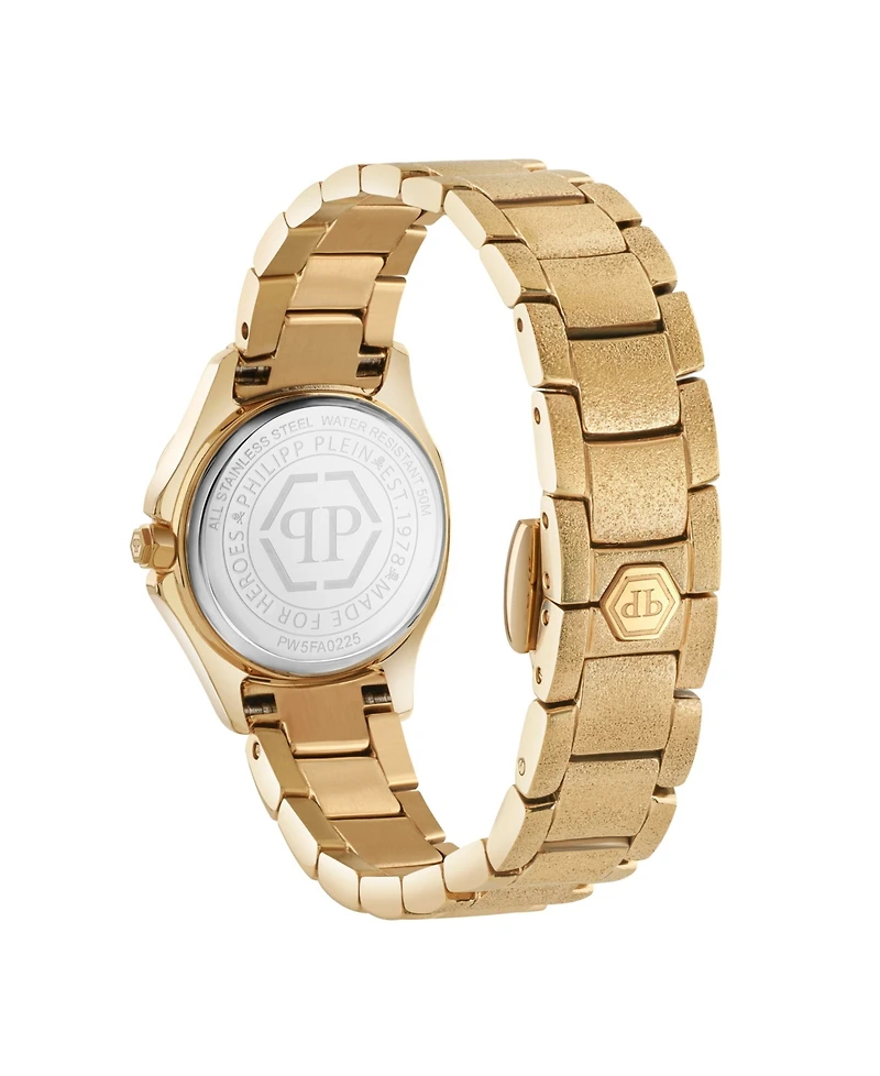 Philipp Plein Women's Gold Tone Stainless Steel Watch, 23mm