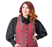 Smak Parlour Plus Size 1960s Scoop Neck Vest