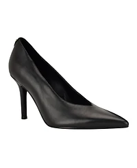 Guess Women's Prinda V Cut Top Line High Heeled Stiletto Pumps