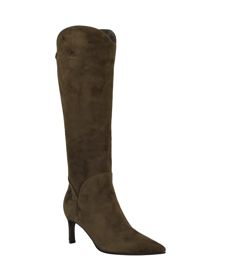 Guess Women's Palisa Tall Kitten Heel Dress Boots