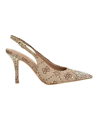 Guess Women's Princessa Quattro G Embellished Slingback Stiletto Pumps