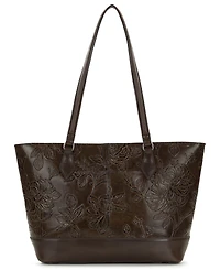 Patricia Nash Meka Bark Leaves Textured Tote Bag