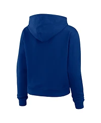 Wear by Erin Andrews Women's Royal New York Islanders Waffle-Knit Pullover Hoodie