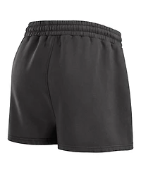 Wear by Erin Andrews Women's 2-Piece Black Boston Bruins Washed Fleece Sweatshirt and Shorts Lounge Set
