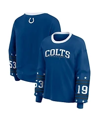 Wear by Erin Andrews Women's Royal Indianapolis Colts Sport Long-Sleeve T-Shirt
