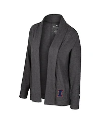 Colosseum Women's Charcoal Illinois Fighting Illini Dash Cardigan