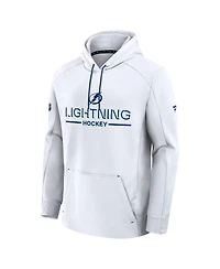 Fanatics Men's White Tampa Bay Lightning Authentic Pro Rink Hoodie