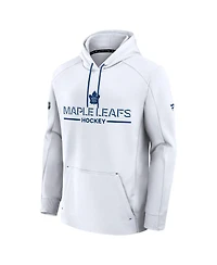 Fanatics Men's White Toronto Maple Leaf's Authentic Pro Rink Hoodie
