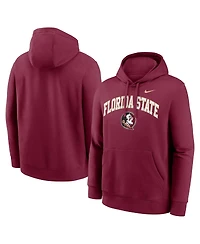 Nike Men's Garnet Florida State Seminoles Club Fleece Arch Pullover Hoodie