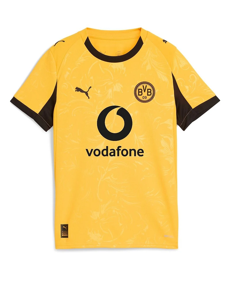 Puma Big Boys and Girls Yellow Borussia Dortmund 2025/26 Cup Replica Jersey