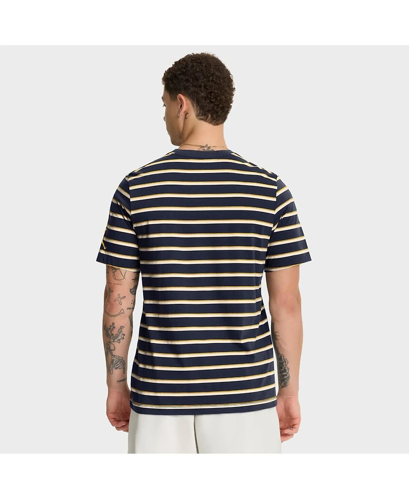 Jordan Men's Navy Michigan Wolverines Athletic Prep Legacy Summit Stripe T-Shirt