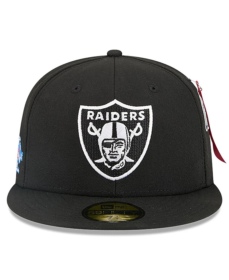 New Era x Alpha Men's Industries Black Las Vegas Raiders 59FIFTY Fitted Hat