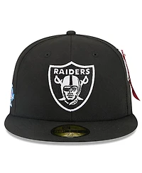 New Era x Alpha Men's Industries Black Las Vegas Raiders 59FIFTY Fitted Hat