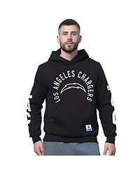 Starter Men's Black Los Angeles Chargers Handoff Fleece Hoodie Sweatshirt