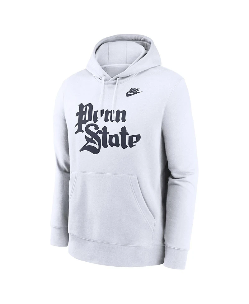 Nike Men's White Penn State Nittany Lions Vault Club Hoodie