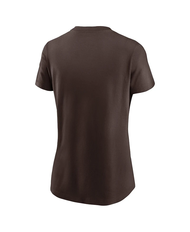 Nike Women's Brown San Diego Padres 2025 Mlb Postseason Authentic Collection T-Shirt