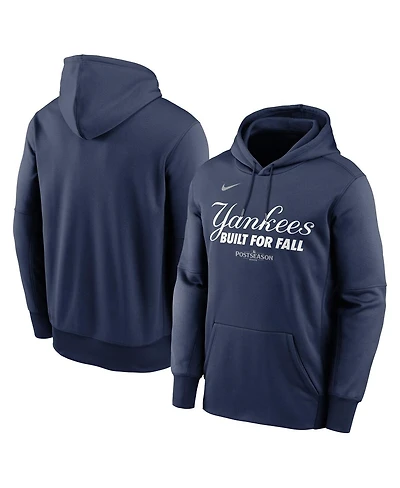 Nike Men's Navy New York Yankees 2025 Mlb Postseason Authentic Collection Therma Fleece Hoodie