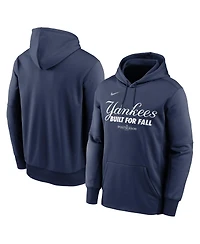 Nike Men's Navy New York Yankees 2025 Mlb Postseason Authentic Collection Therma Fleece Hoodie