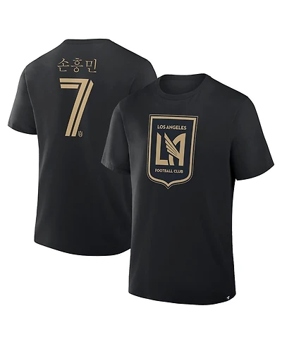 Fanatics Men's Son Heung-Min Black Lafc Hangul Name Number T-Shirt